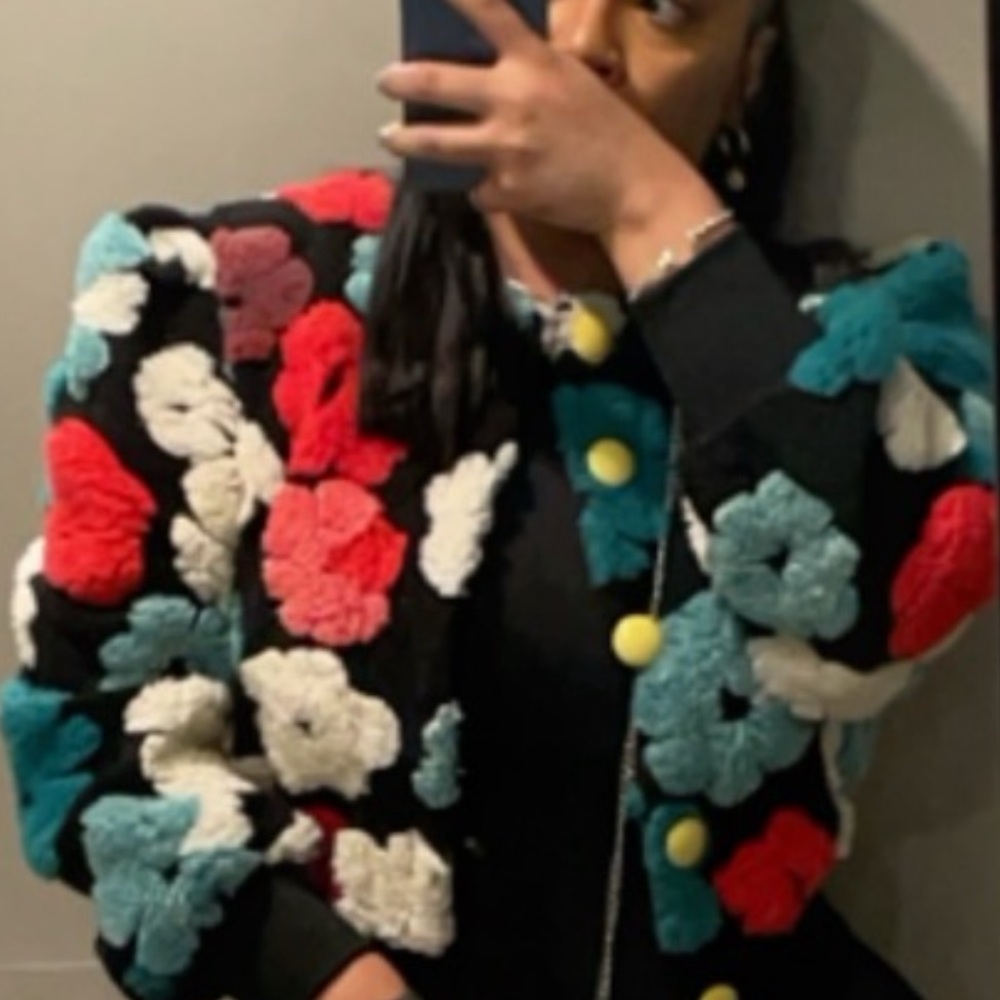 Floral Patterned Women's Jacket